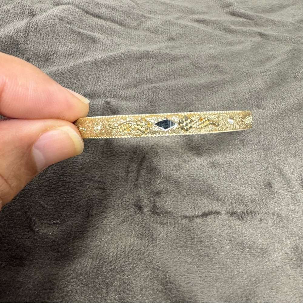 Vintage Gold Plated with Diamond Shape Mirrors Bracelet